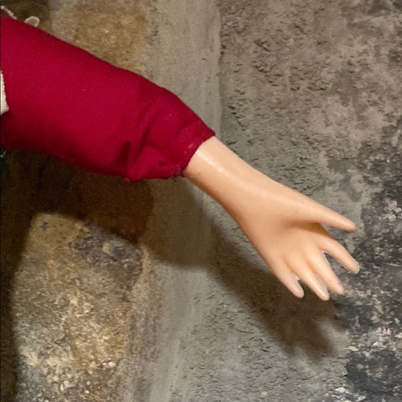 Vintage 50/60s plastic Face x Plush Elf Doll. - Picture 9 of 11